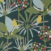 Tissu cretonne enduite Edbono bleu - DOMOTEX - Mondial Tissus