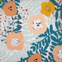Tissu coton pour drap fleurs multicolores - MT - Mondial Tissus