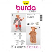 Patron déguisement combinaison clown ou ourson - Burda - Mondial Tissus