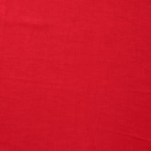 Tissu voile lin viscose fluide rouge - Mondial Tissus
