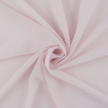 Tissu mousseline lourde rose poudré - Mondial Tissus