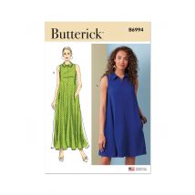 Patron Butterick B6994U5 Femme Robe ample du 44 au 52 - Butterick - Mondial Tissus