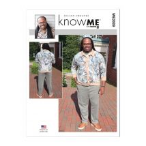 Patron KNOW ME 2009AA - Haut en tricot boutonné du 46 au 54 FR - Know Me - Mondial Tissus