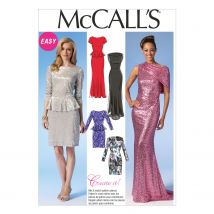 Patron McCall's 7047A5 Robes de soirée et de cocktail pour femme 34-42 - McCall's - Mondial Tissus
