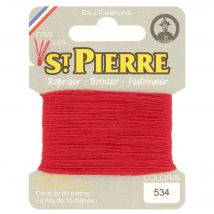 Laine Saint Pierre pour repriser / broder 534 rouge hermès - St. Pierre - Mondial Tissus