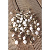 Lot de 5 boutons chic nacre 10 mm - Eglantine et Zoé - Mondial Tissus
