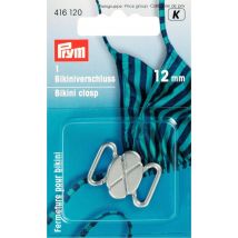Clips pour bikinis et ceintures, 12mm, argenté, mat - Prym - Mondial Tissus