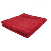 Drap de bain bordeaux 100x150cm - Mondial Tissus