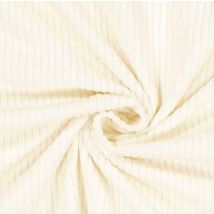 Tissu velours côtelé recyclé blanc - Albstoffe - Albstoffe - Mondial Tissus