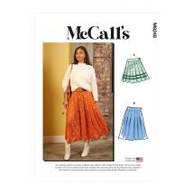 Patron McCall's 8248F5 - Jupe longue plissée du 44 au 52 - McCall's - Mondial Tissus