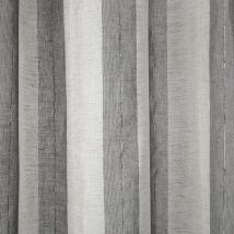 Tissu voile rayures grises Roussillon grande largeur - Mondial Tissus