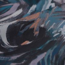 Toile extérieure Hanck imprimé peinture bleu - MT - Mondial Tissus