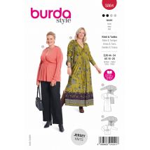 Patron Burda robe & tunique N° 5864 - Burda - Mondial Tissus