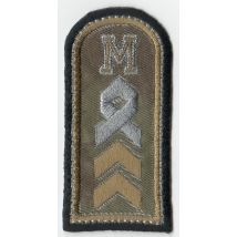 Écusson Militaire M gris - Mondial Tissus