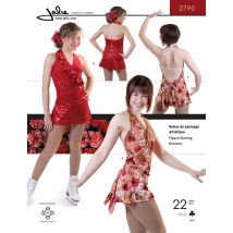 Patron Jalie 2790 robe patinage artistique cache-coeur pour enfant et adulte - Jalie - Mondial Tissus