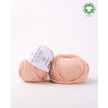 Pelote de fil à tricoter cotonPhildar Ecocoton peau