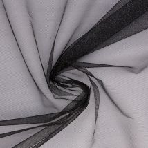 Tissu tulle paillettes noir - Mondial Tissus