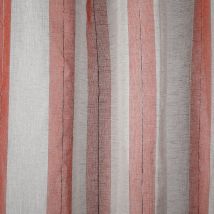 Tissu voile rayures orange Roussillon grande largeur - Mondial Tissus