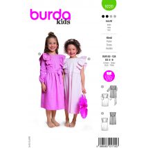 Patron burda n° 9220 robe  2-8 ans - Burda - Mondial Tissus