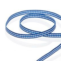 Ruban mini vichy - Bleu foncé - Mondial Tissus