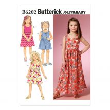 Patron Butterick B6202CDD Robe Enfant 2ans - 5ans - Butterick - Mondial Tissus