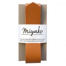 Anse amovible en cuir Miyako pour création de sac marron camel - Miyako - Mondial Tissus