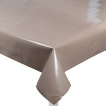 Toile cirée unie taupe - Mondial Tissus