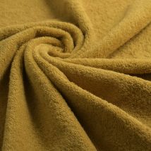 Tissu éponge coton Premium spa miel - MT - Mondial Tissus