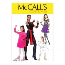 Patron Mc Call's 7492 - Déguisement enfant et Femme de 7 à 14 ans et 36 à 50 (FR) - McCall's - Mondial Tissus