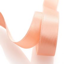 Ruban satin double face - Saumon - Mondial Tissus