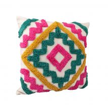 Housse de coussin bambou losange 40x40cm - MT - Mondial Tissus