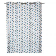Rideau motifs baleines 140x250cm - MT - Mondial Tissus