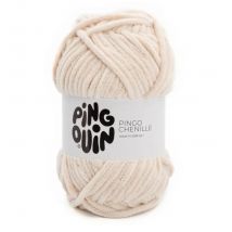 Pelote de fils à tricoter Pingo Chenille vanille - Pingouin - Pingouin - Mondial Tissus