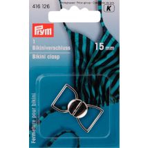 Clips pour bikinis et ceintures, 15mm, argenté - Prym - Mondial Tissus