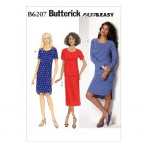 Patron Butterick B6207Y Ensemble haut,robe et jupe Femme 34-42 - Butterick - Mondial Tissus