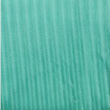 Tissu polaire Minky côtelé turquoise - Mondial Tissus