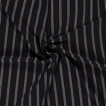 Tissu crêpe polyester double Rayure - Mondial Tissus