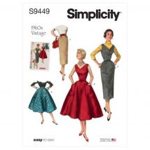 Patron Simplicity S9449.U5 - Robe, Pull Jupes Femme 44 - 52 - Simplicity - Mondial Tissus