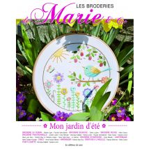 Livre Mon jardin d'été - broderie et peinture - Mondial Tissus