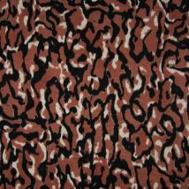 Maille Milano camouflage flou tabac - Mondial Tissus