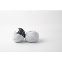 Pelote de fil à tricoter Merinos 3,5 gris perle - Phildar
