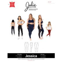 Patron Jalie 4127 legging empiècements sport femme kids - Jalie - Mondial Tissus