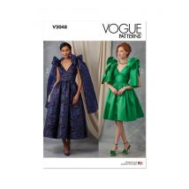 Patron Vogue V2048U5 Robe cérémonie pour femme du 44 au 52 - Vogue - Mondial Tissus