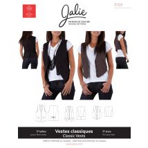 Patron Jalie 3129 veston tailleur sans manche femme - Jalie - Mondial Tissus