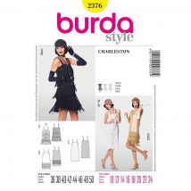 Patron Burda 2376 - déguisement charleston années 20 - Burda - Mondial Tissus