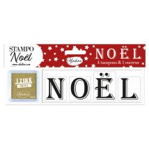 Tampon lettres Noël - Bernette - Mondial Tissus