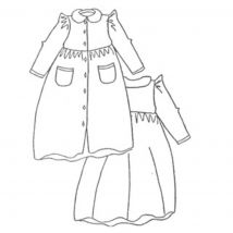Patron Frégoli 414 - robe de chambre enfant 12 à 16 ans - Frégoli - Mondial Tissus