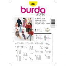 Patron Burda 8576 - Vêtements de poupées - Burda - Mondial Tissus