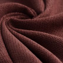 Tissu velours texturé Enjoy rose - Mondial Tissus