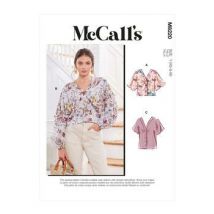 Patron McCall's 8220 - blouse chauve - souris avec décolleté V 44-52 - McCall's - Mondial Tissus